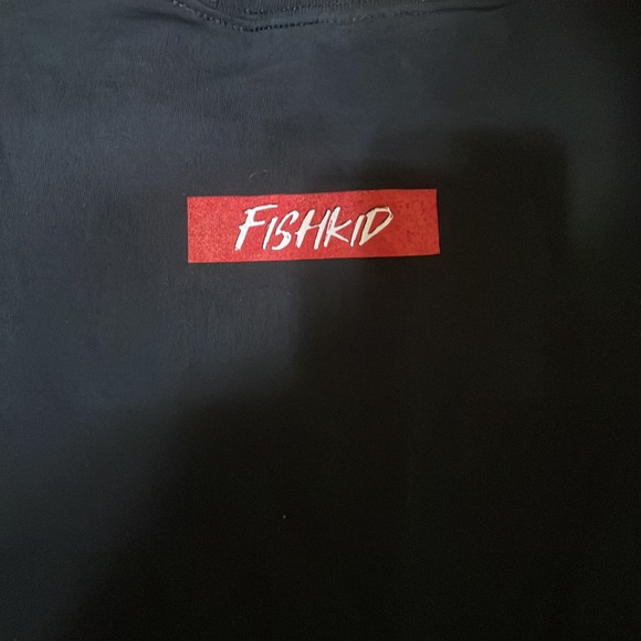 Gildan Ultra Cotton Men's Size XL Black FishKid Fish Kid Fishing - Picture 4 of 9